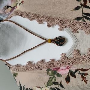 Green Jasper stone necklace